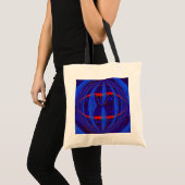 Orb Dark Blue budget canvas tas (Voorkant (product))
