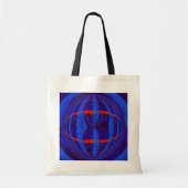 Orb Dark Blue budget canvas tas (Voorkant)