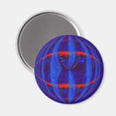 Orb Dark Blue fridge magnet (Voorkant / Achterkant)