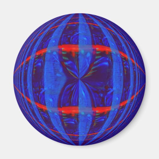 Orb Dark Blue fridge magnet (Voorkant)