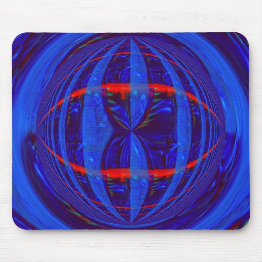 Orb Dark Blue mousepad (horizontaal) Muismat (Voorkant)