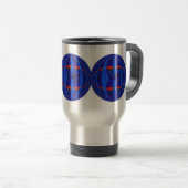 Orb Dark Blue Round-reisbus Reisbeker (Voorkant rechts)