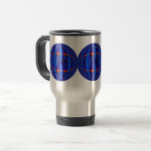 Orb Dark Blue Round-reisbus Reisbeker (Voorkant links)