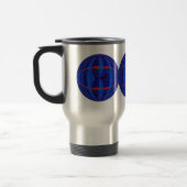 Orb Dark Blue Round-reisbus Reisbeker (Links)