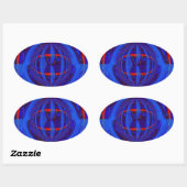 Orb Dark Blue sticker oval (Vel)