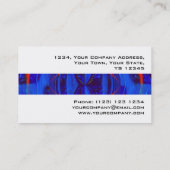 Orb Dark Blue stripe visitekaartje white (Achterkant)