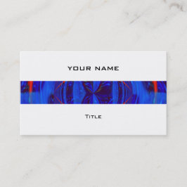 Orb Dark Blue stripe visitekaartje white back