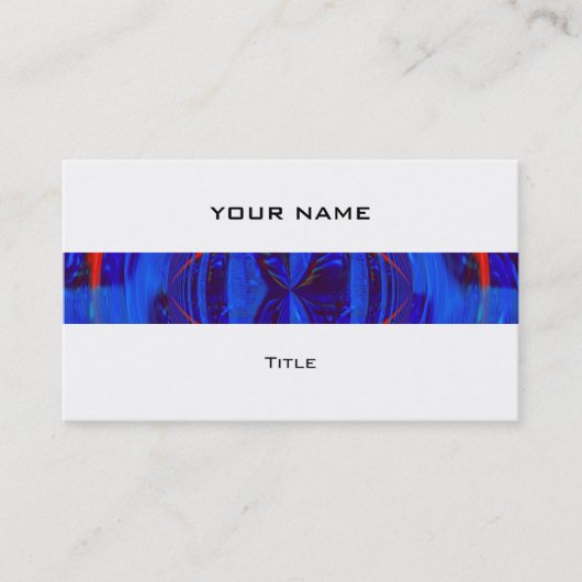 Orb Dark Blue stripe visitekaartje white back (Voorkant)