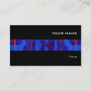 Orb Dark Blue stripe visitekaartje zwart