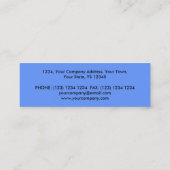 Orb Dark Blue visitekaartje blue skinny (Achterkant)