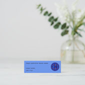 Orb Dark Blue visitekaartje blue skinny (Staand voorkant)