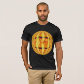 Orb Gold Round American kleding t-shirt (Voorkant volledig)