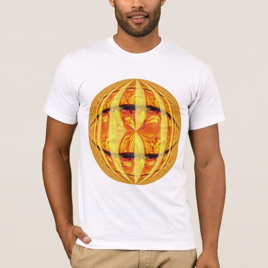 Orb Gold Round t-shirt wit (Voorkant)