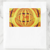 Orb Gold sticker rechthoek (Tas)
