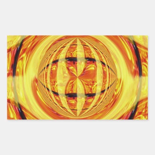 Orb Gold sticker rechthoek (Voorkant)