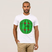 Orb Green Round t-shirt wit (Voorkant volledig)