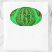 Orb Green sticker oval (Tas)