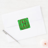 Orb Green sticker square (Envelop)