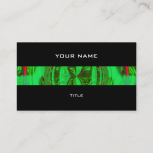 Orb Green stripe visitekaartje black back