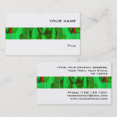 Orb Green stripe visitekaartje white (Voorkant / Achterkant)