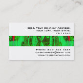 Orb Green stripe visitekaartje white (Achterkant)