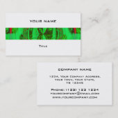 Orb Green stripe visitekaartje white back (Voorkant / Achterkant)