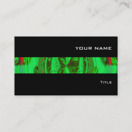 Orb Green stripe visitekaartje zwart