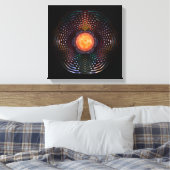 Orb Moon Rings Canvas Afdruk (Insitu (Slaapkamer))
