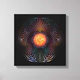 Orb Moon Rings Canvas Afdruk