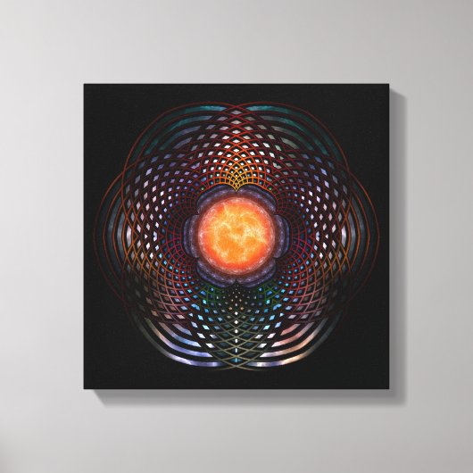 Orb Moon Rings Canvas Afdruk (Voorkant)