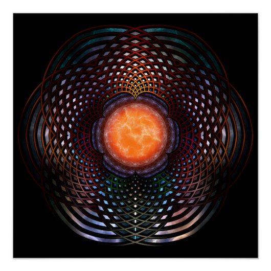 Orb Moon Rings Perfect Poster (Voorkant)