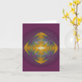 Orb Notecard van Obon Kaart (Gele Bloem)