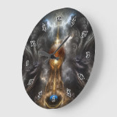 Orb of Light Fractal Art Grote Klok (Hoek)