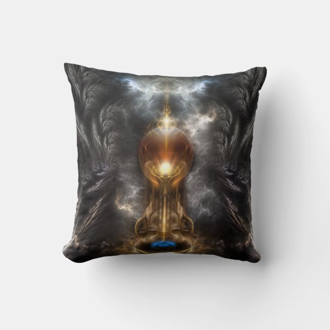 Orb of Light Fractal Art Mojo Pillow Kussen (Voorkant)