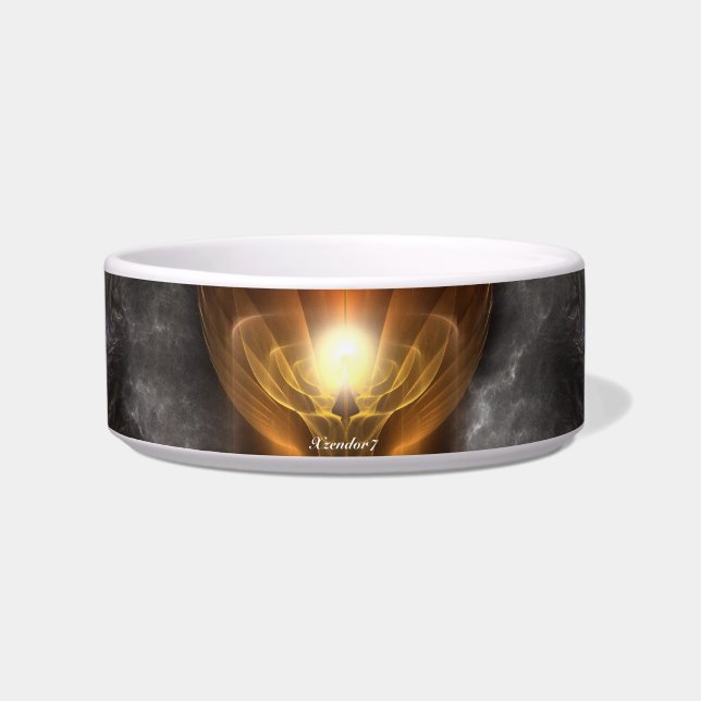 Orb of Light Fractal Art Pet Bowl Voerbakje (Voorkant)