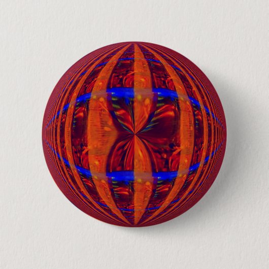 Orb Red-knop rond Ronde Button 5,7 Cm (Voorkant)