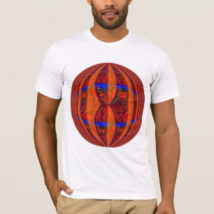 Orb Red Round t-shirt wit