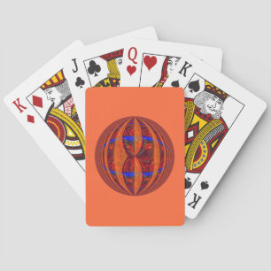 Orb Red-speelkaarten oranje Pokerkaarten