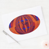 Orb Red sticker oval (Envelop)