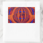 Orb Red sticker rechthoek (Tas)