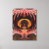 Orb Spirit Tree Fractal Art Fantasie Verpakt Canva Canvas Afdruk (Voorkant)