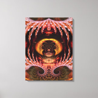 Orb Spirit Tree Fractal Art Fantasie Verpakt Canva Canvas Afdruk