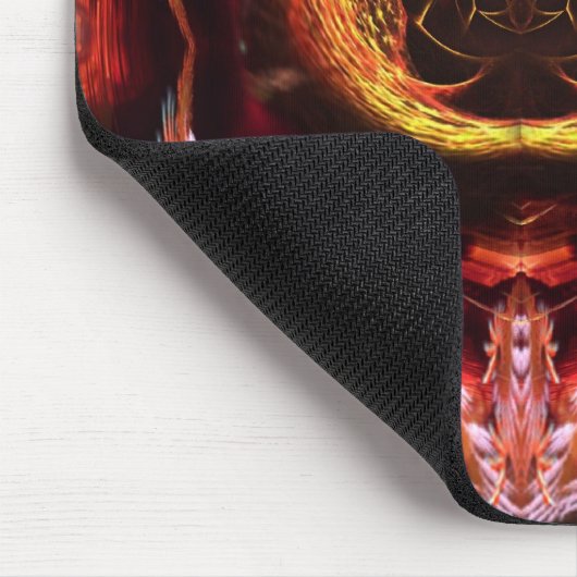 Orb Spirit Tree Fractal Art Fantasy Mousepad Muismat (Hoek)