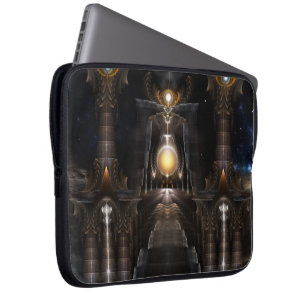 Orb van acrellis Fractal Art-laptophoes Laptop Sleeve