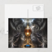 Orb van lichtfractaal Briefkaart (Voorkant / Achterkant)