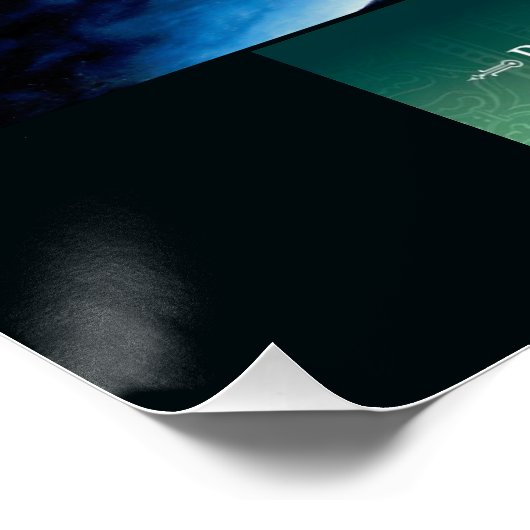 'Orbis Alia' Glanzend Poster (Hoek)