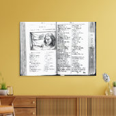 Orbis Sensualium Pictus Canvas Afdruk (Insitu (Woonkamer))