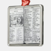 "Orbis Sensualium Pictus" Metalen Ornament (Links)