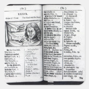 Orbis Sensualium Pictus Vierkante Sticker