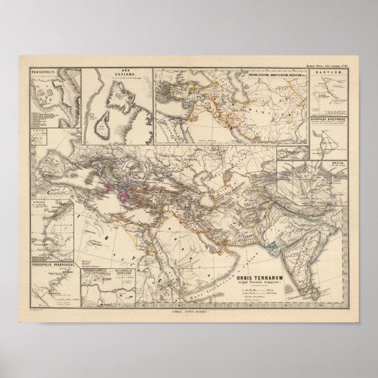 Orbis terrarum regni Persici tempore Poster (Voorkant)